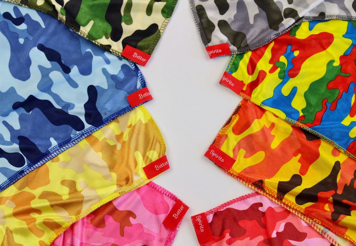 NEW - SPI Styles Camo Silk Durag Collection (6 Durags)