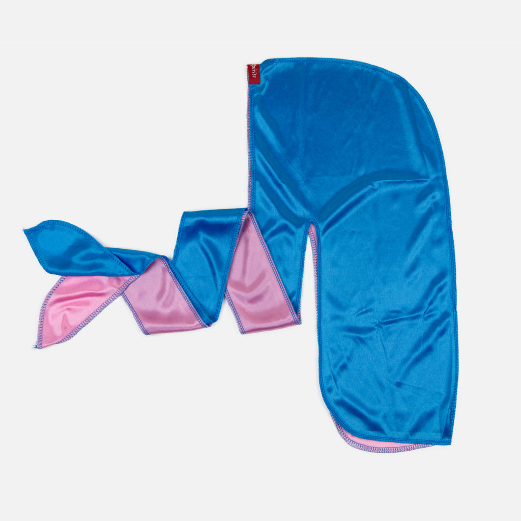 Blue and Pink Two Tone Silky Durag