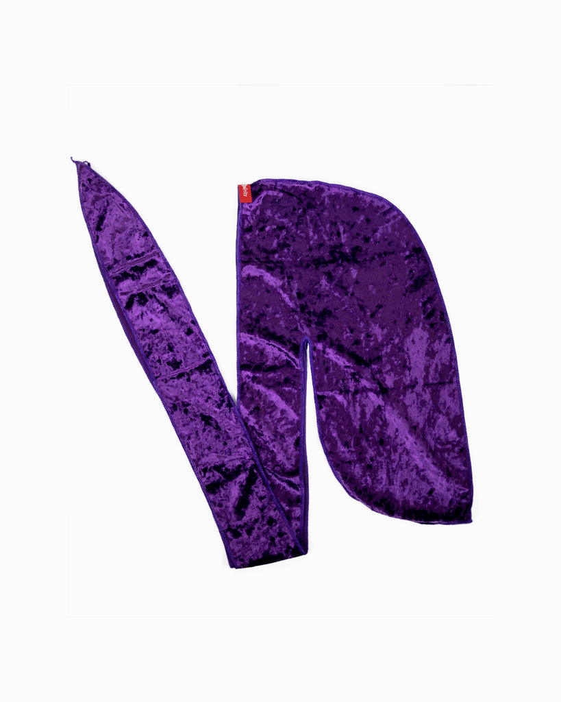 Purple Crushed Velvet Durag