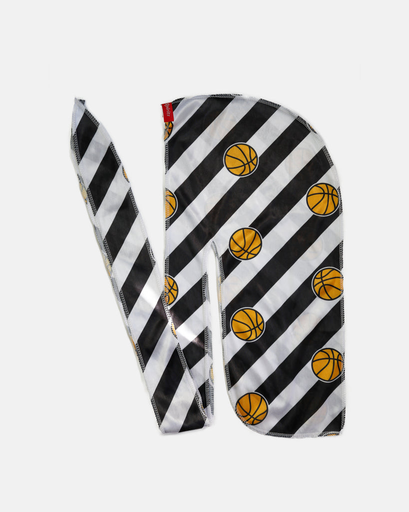 Striped Basketball Silky Durag